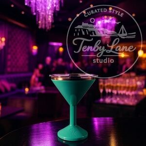 ORCA Tini 13oz Seafoam Stainless Steel Insulated Martini Cup Vacuum Double Wall